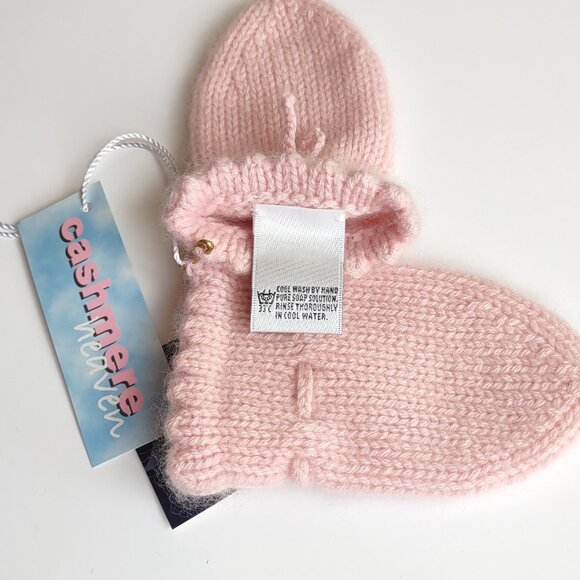 NWT Cashmere Baby Mittens & Vintage Ralph Lauren Wool Mittens 6-12 Months - Picture 5 of 12
